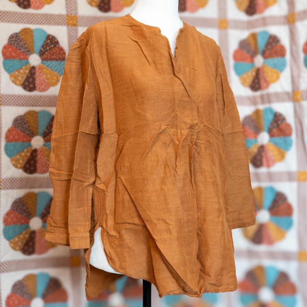 3/4 sleeve Linen blouse